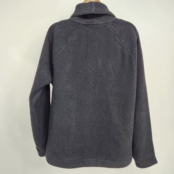 RBX Pullover Sweater Jacket Women's Size Medium Fuzzy Fleece Funnel Neck Pockets - Picture 6 of 12